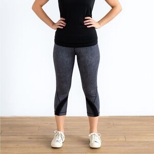 Lululemon Run: Inspire Crop II All Luxtreme Womens Cropped Leggings Athletic 4